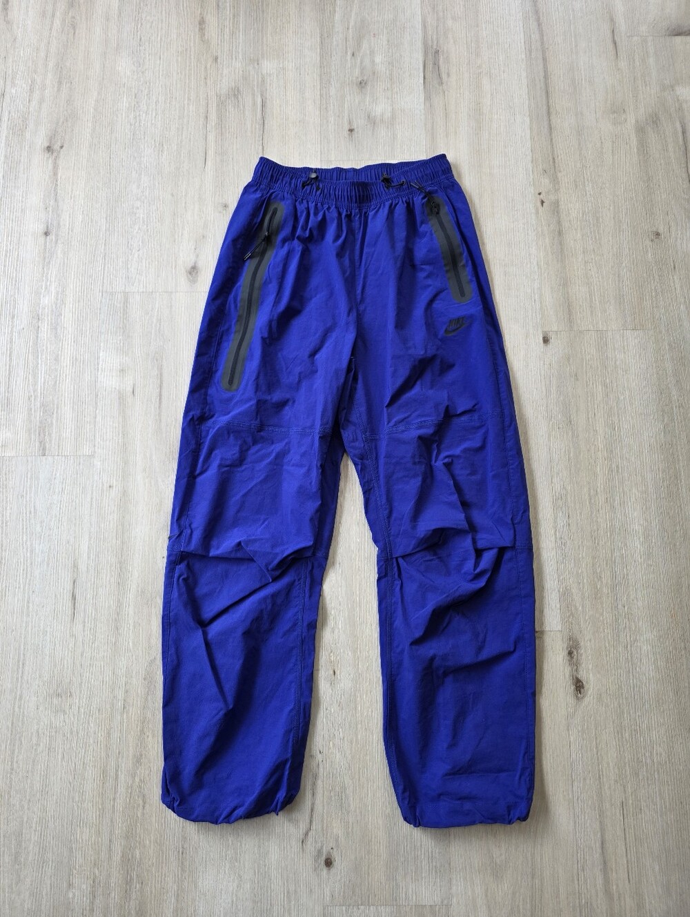 Nike Tech Men's Woven Oversized Pants Size S Blue
